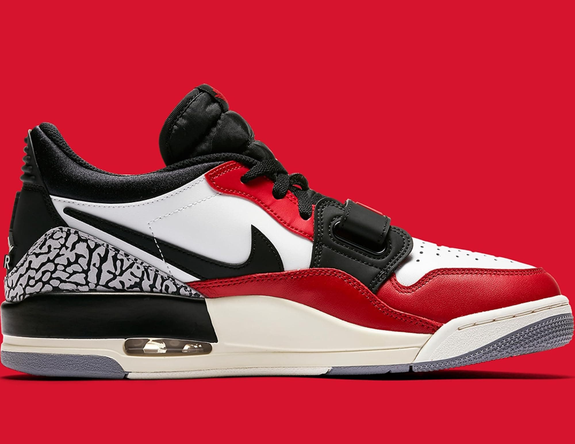 Air Jordan Legacy 312 Low Mens Basketball Shoes (Summit White/Varsity Red/Sail/B - Thumbnail 4
