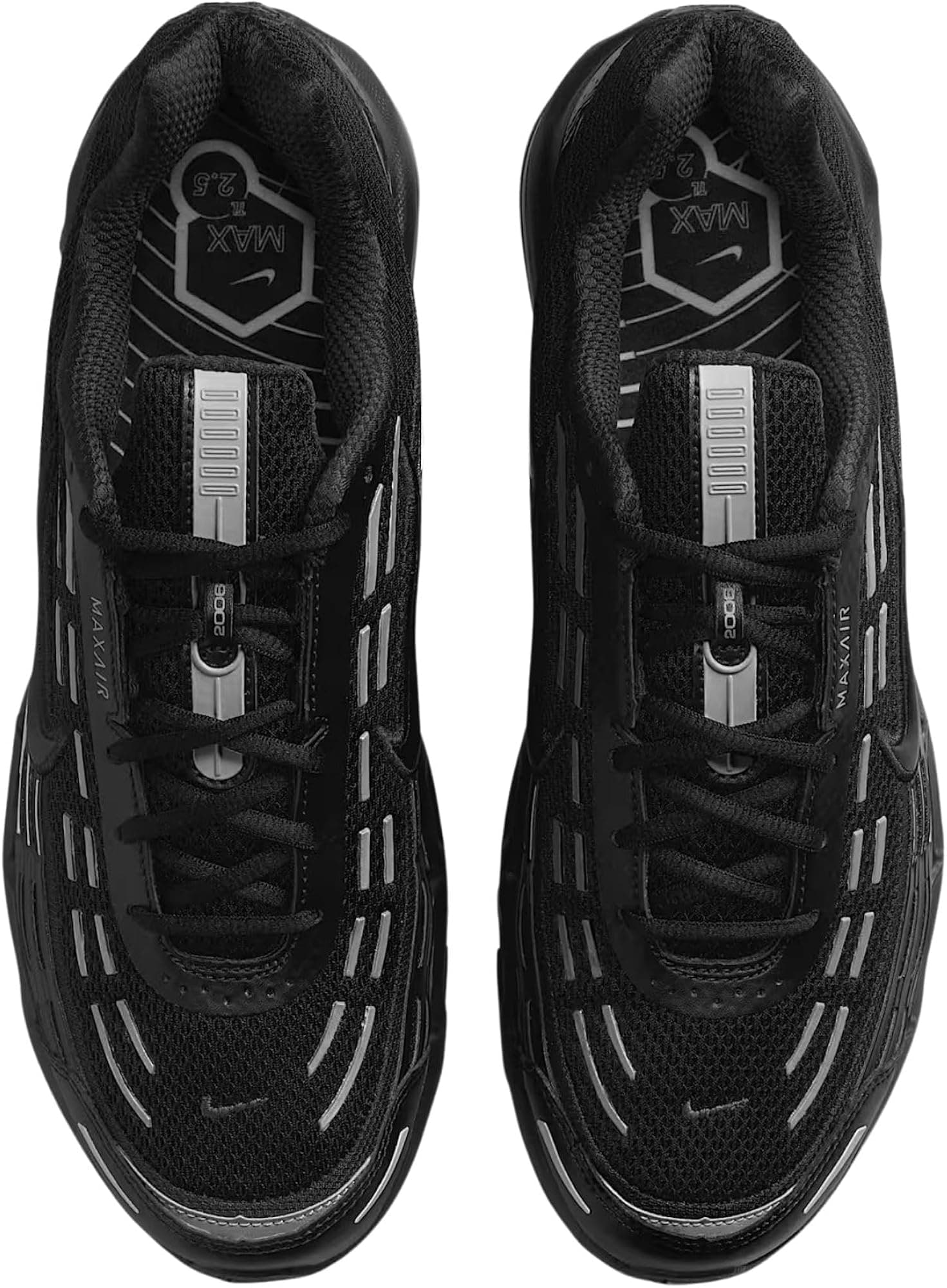 Nike Air Max TL 2.5 Mens Running Shoes (Black/Metallic Silver) Size - Black/Meta - Thumbnail 3