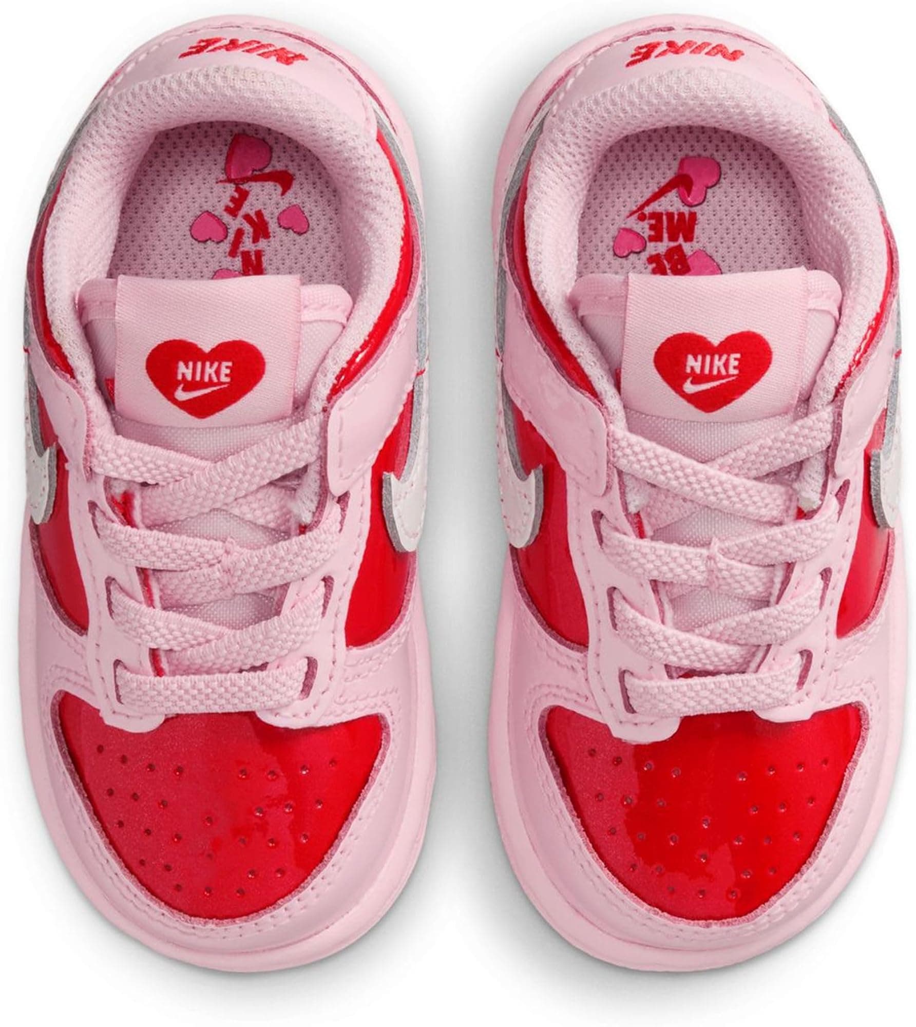 Nike Dunk Low Baby/Toddler Shoes (Pink Foam/Light Crimson/Summit White) - Pink F - Thumbnail 5