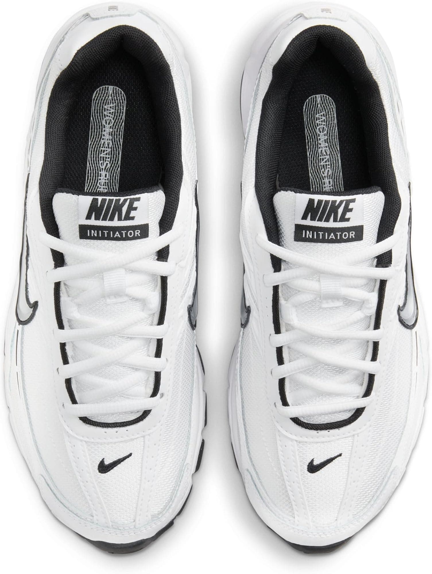Running Shoes - White Metallic Silver White Black - 9 - Thumbnail 3