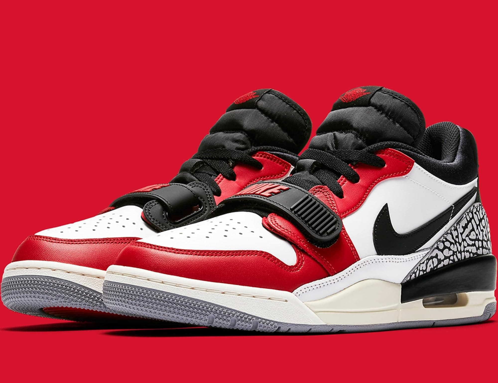 Air Jordan Legacy 312 Low Mens Basketball Shoes (Summit White/Varsity Red/Sail/B - Thumbnail 2