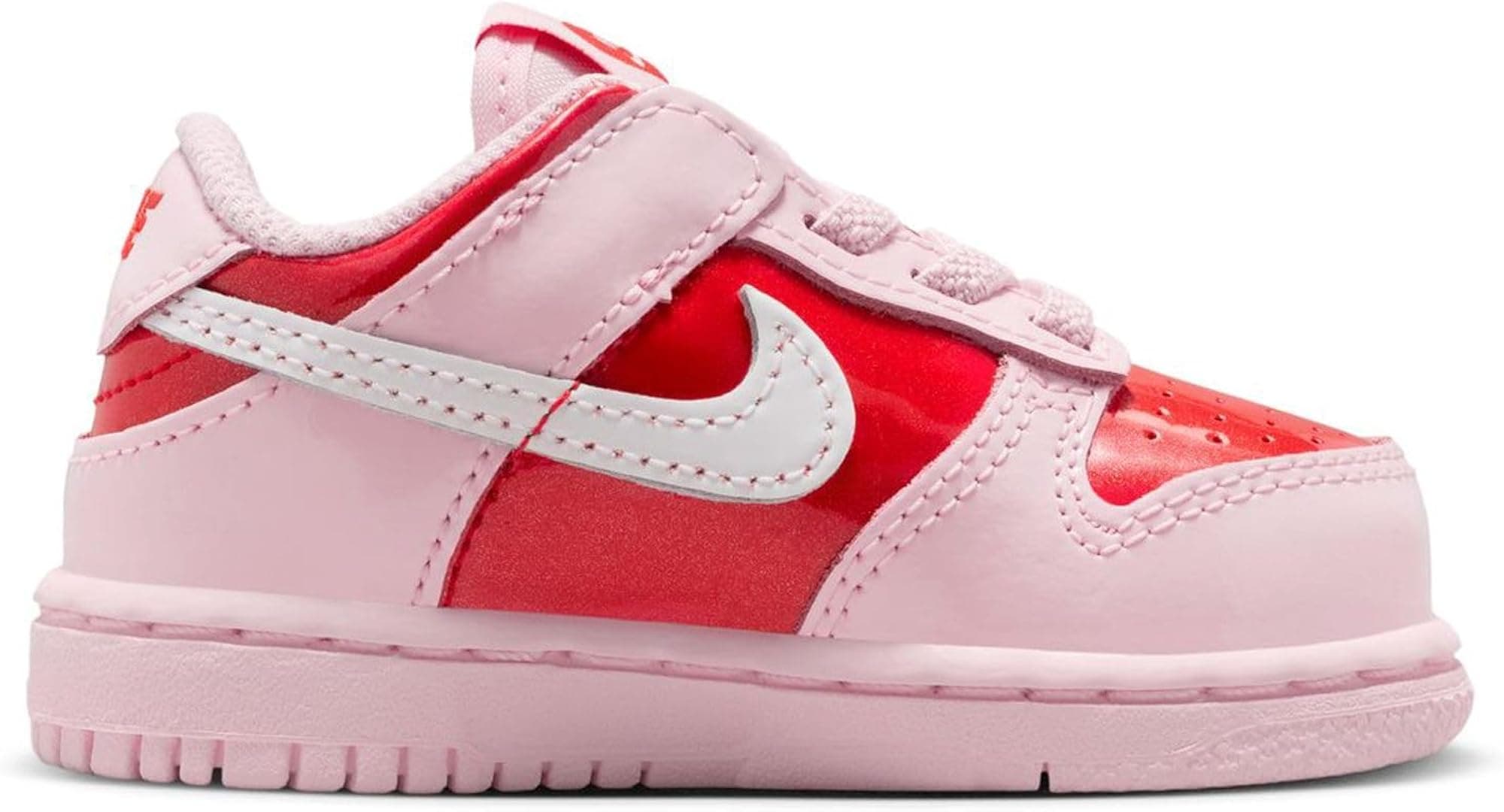 Nike Dunk Low Baby/Toddler Shoes (Pink Foam/Light Crimson/Summit White) - Pink F - Thumbnail 2