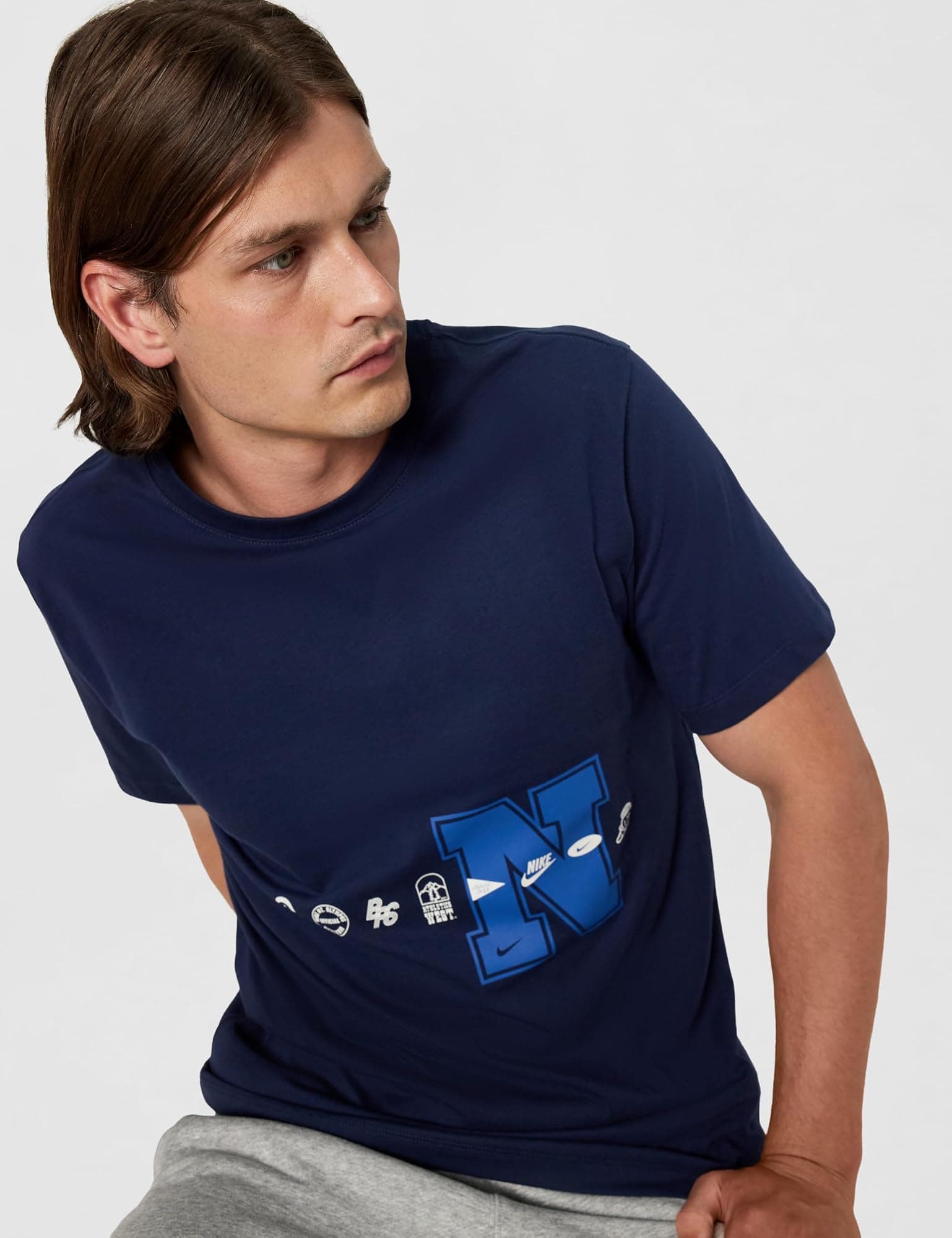 Nike Men's Sportswear Icon T-Shirt - Obsidian - XX-Large - Thumbnail 4
