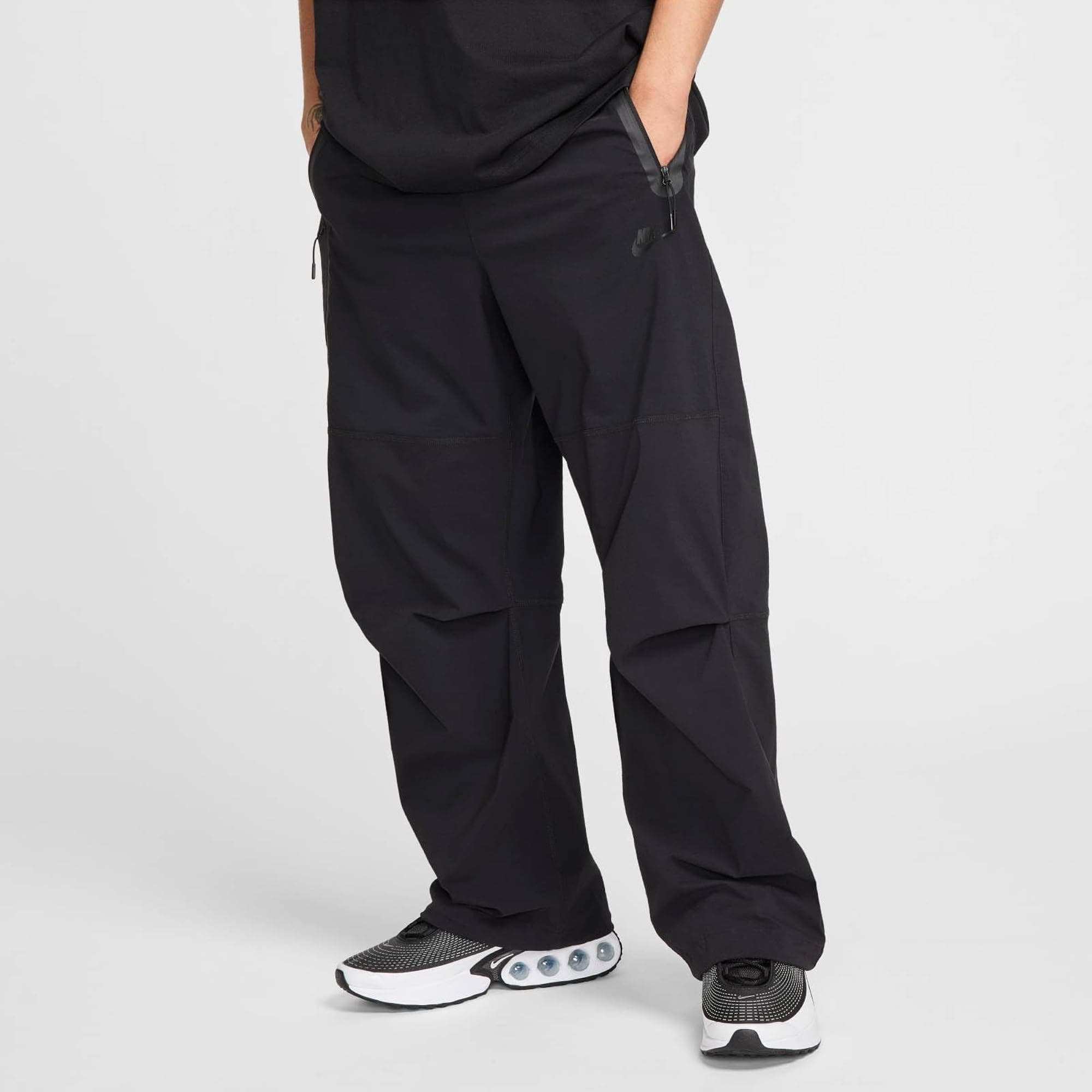 Tech Woven Oversized Pants - Black/Black/Black - 2XL - Thumbnail 2