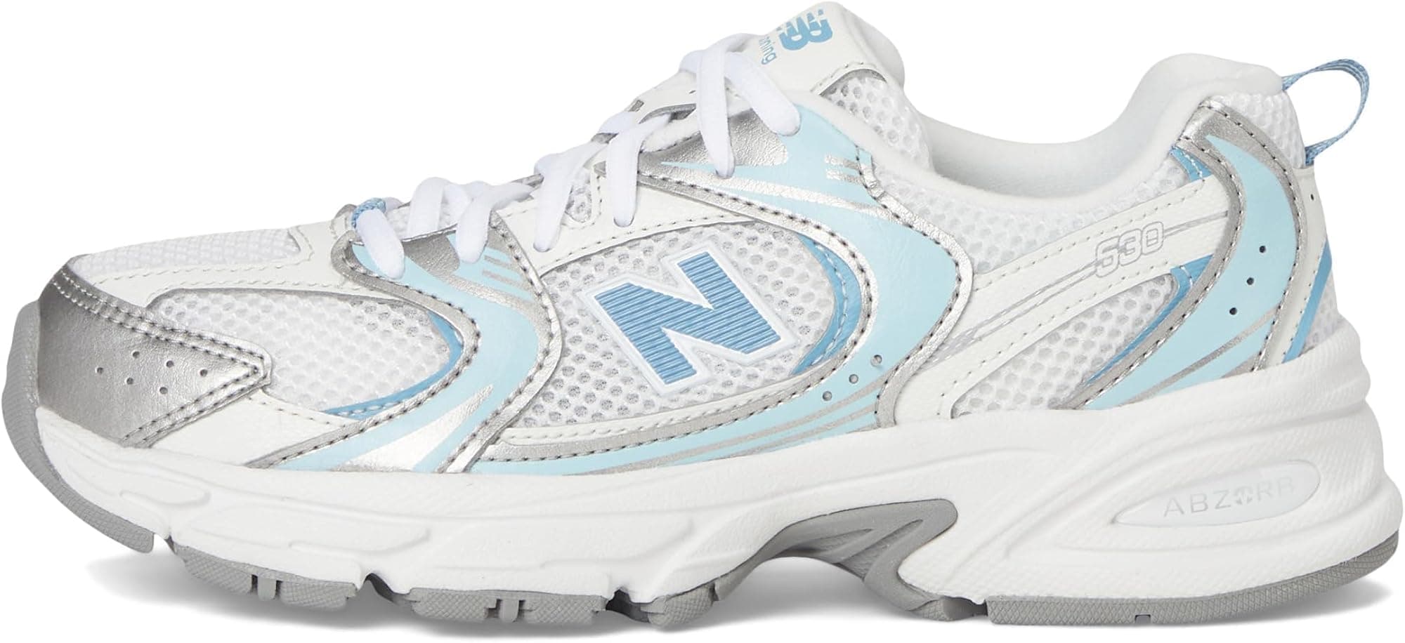 New Balance Kids' 530 Sneakers - Sea Salt/Still Water - 7 - Thumbnail 4