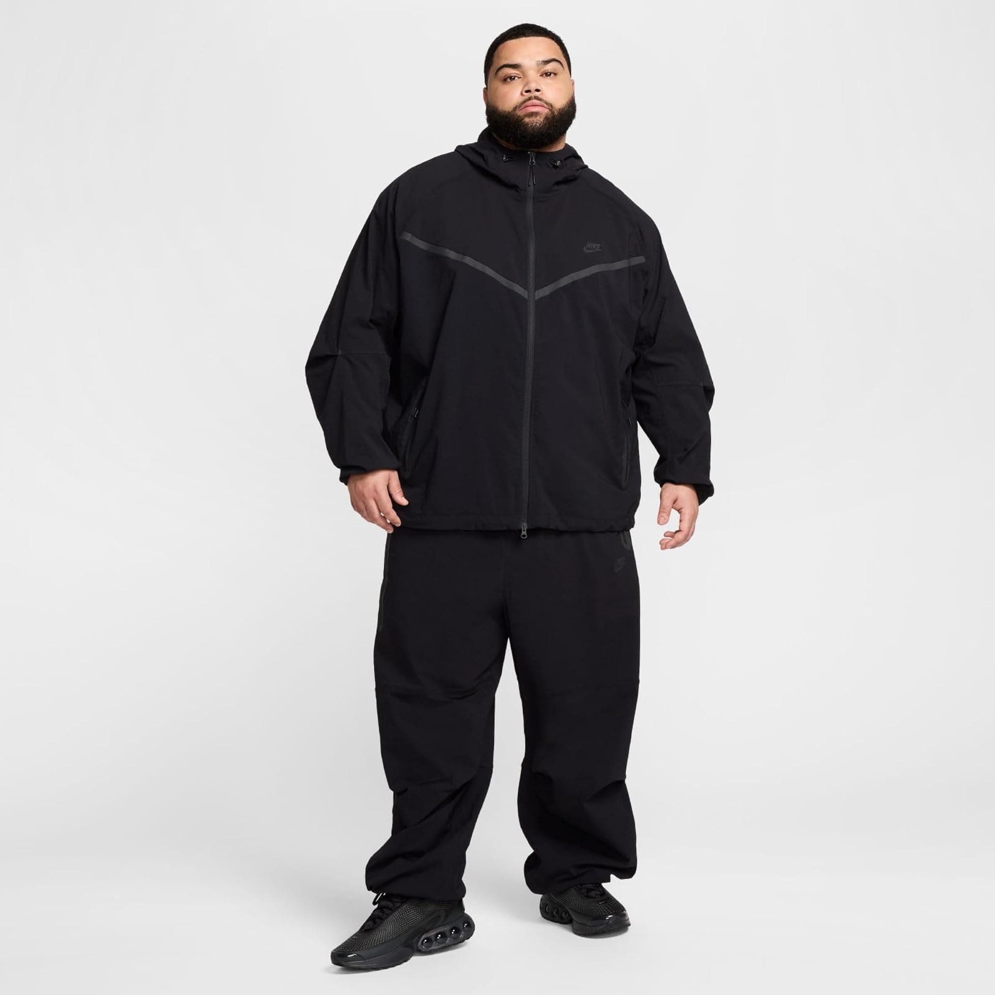 Tech Woven Oversized Pants - Black/Black/Black - 2XL - Thumbnail 4