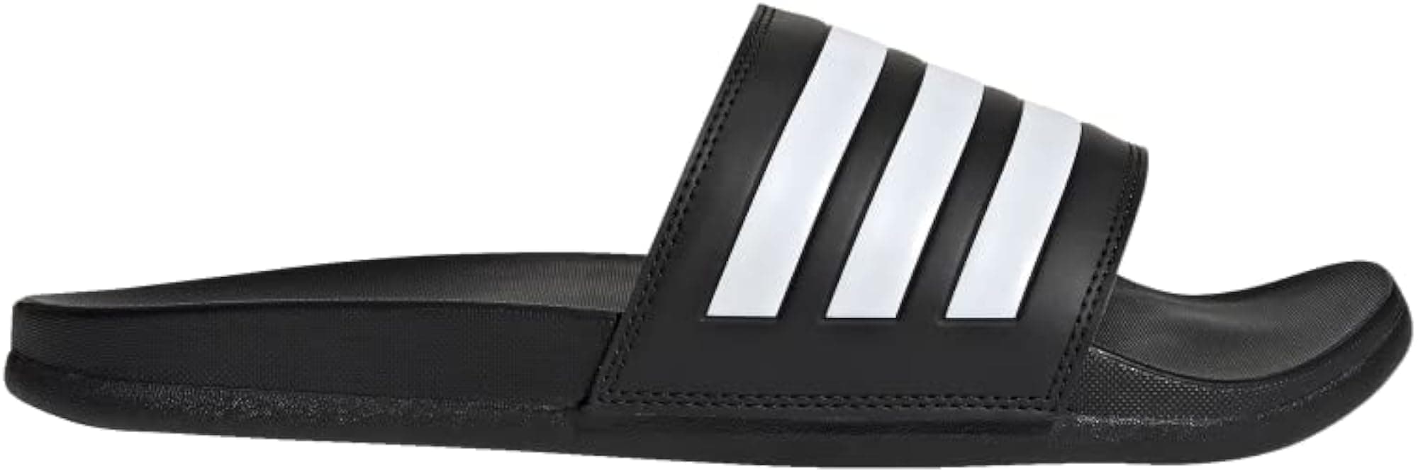 adidas unisex-adult Adilette Comfort - Core Black/White - 8