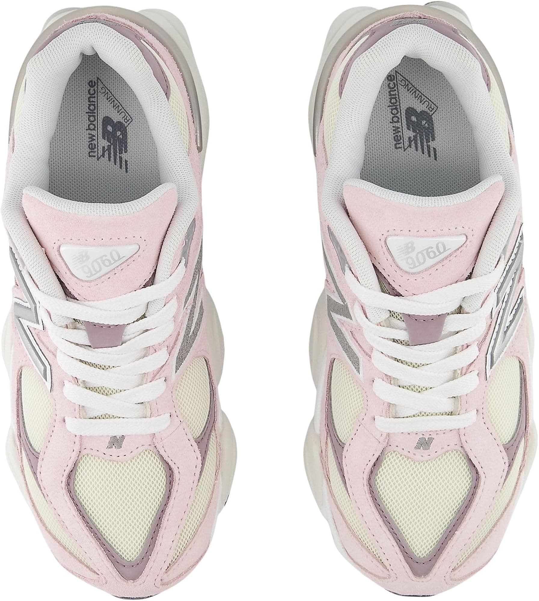 New Balance Kids' 9060 Sneakers - Rose Sugar/Angora/Ice Wine - 4Y - Thumbnail 3