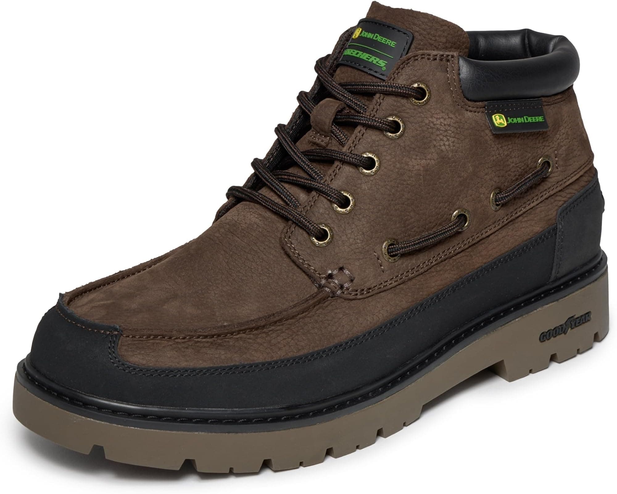 Skechers x John Deere Men's Relaxed Fit Caldwell-Cutler Hiking Work Boots - Choc