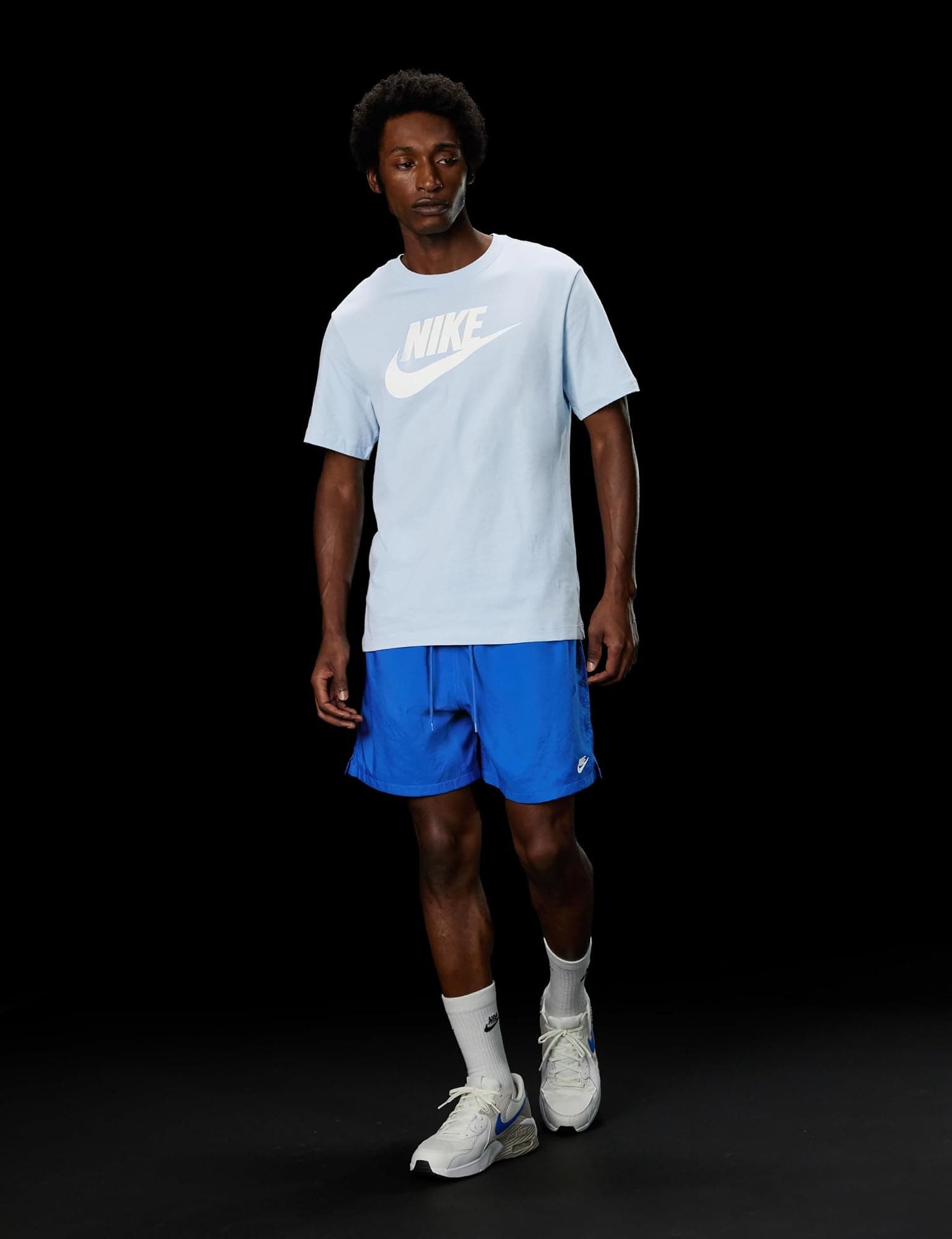 Nike Men's Club Woven Flow Shorts - Game Royal/White - SM - Thumbnail 7