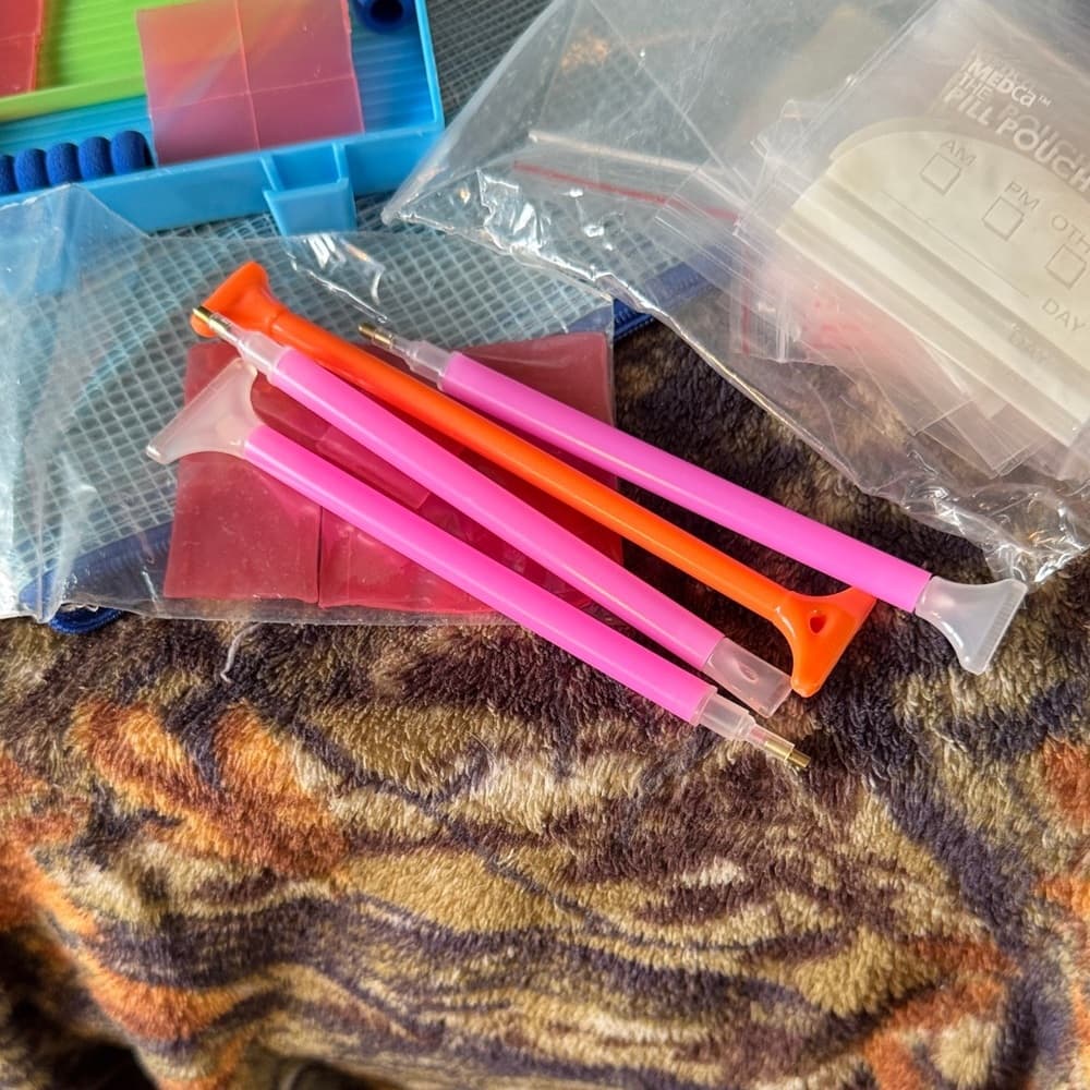 ★ Diamond Painting Tool Kit Storage Case Trays Wax Bags Organizer - Thumbnail 5