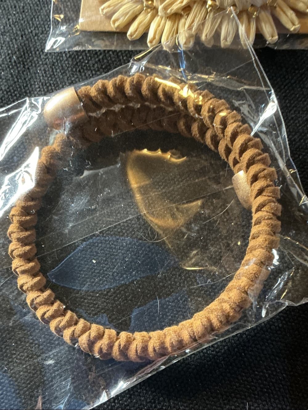 ★ Boho Raffia Earrings & Wood Bead Bracelet Bundle - Thumbnail 3