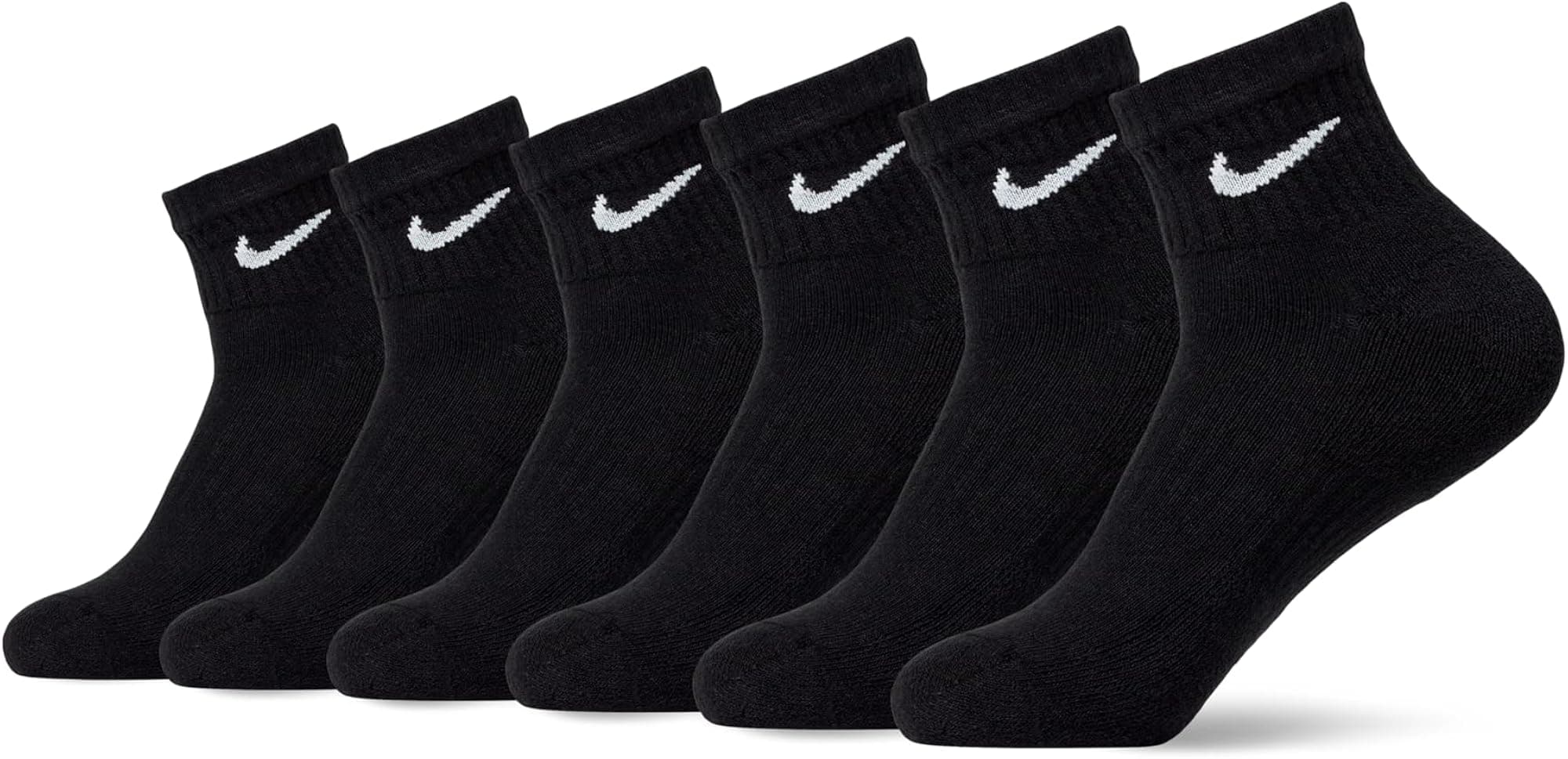 Nike Unisex Adult Everyday Cushioned Training Ankle Socks (6-Pack) | Mens and Wo
