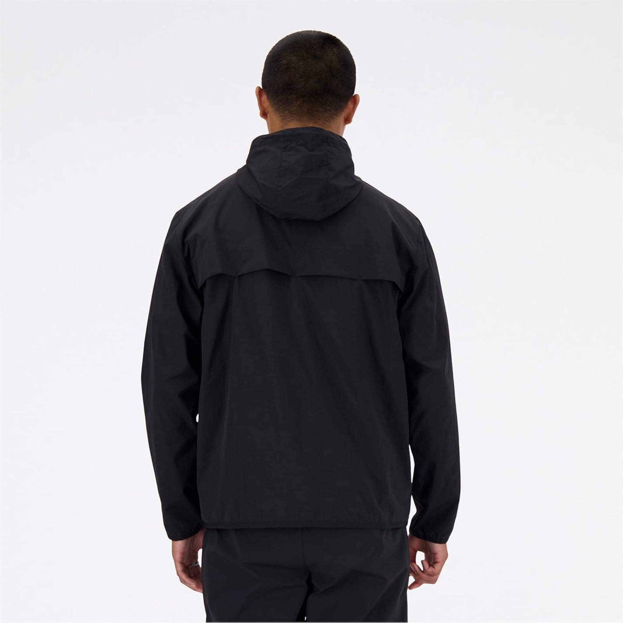Men's New Balance Athletics Woven Jacket - Black - LG - Thumbnail 5