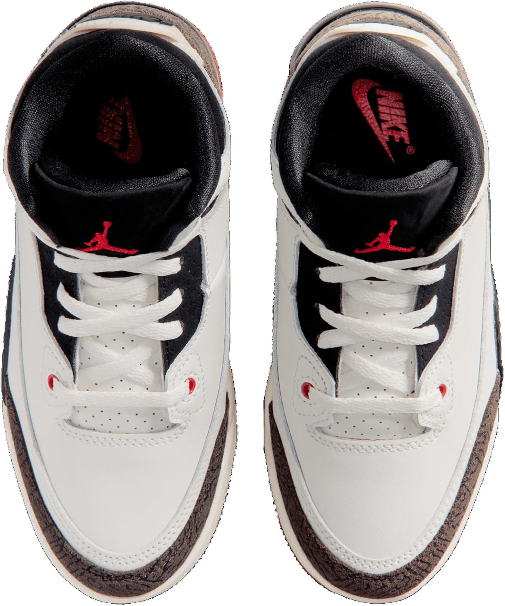 Jordan Retro 3 - Boys' Preschool (White/Black/Tan) - White/Black/Tan - 13 - Thumbnail 4