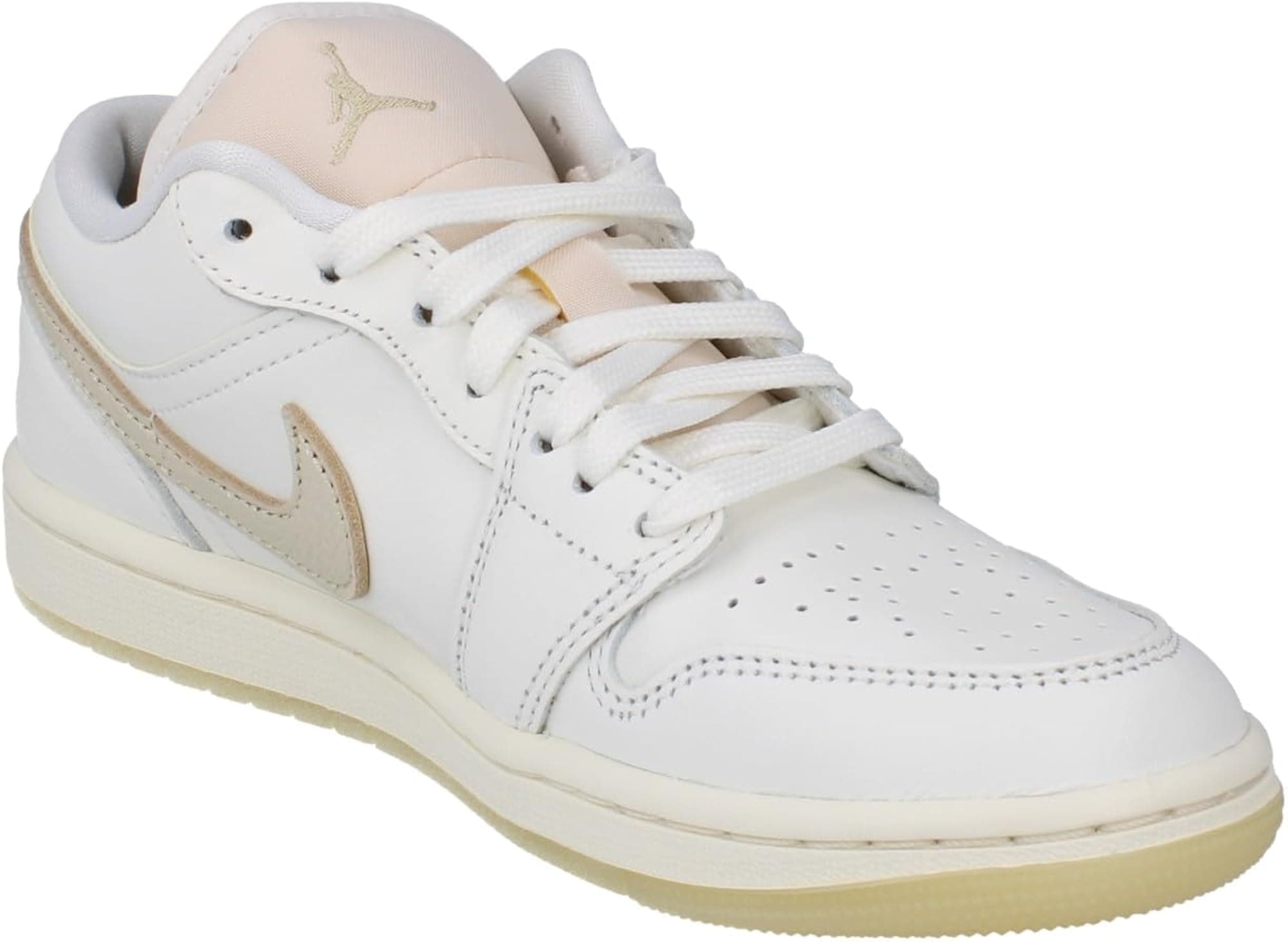 Air Jordan 1 Low SE Women's Shoes (Sail/Pale Ivory/Team Gold) - Sail/Pale Ivory/ - Thumbnail 4