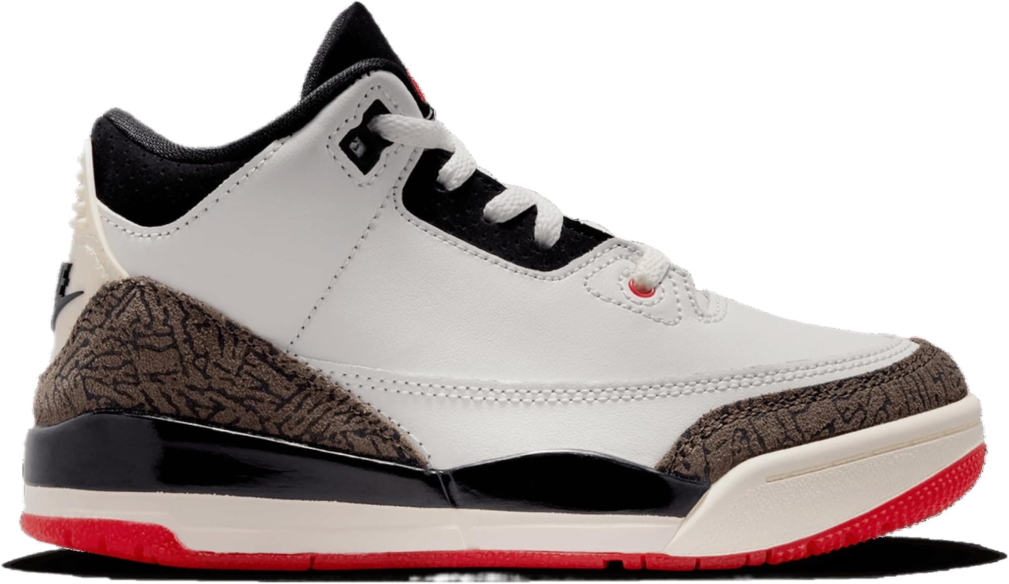 Jordan Retro 3 - Boys' Preschool (White/Black/Tan) - White/Black/Tan - 13