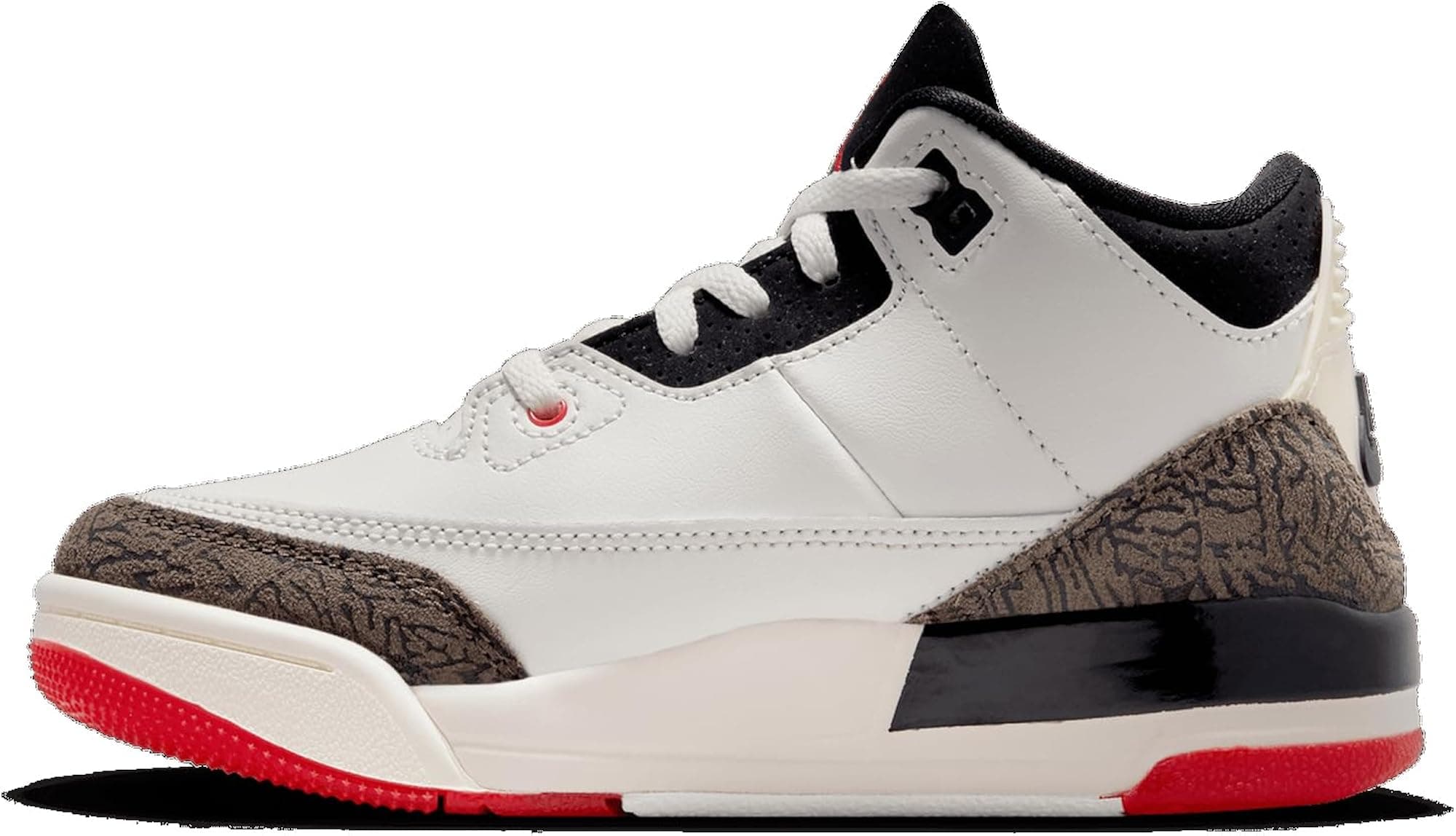 Jordan Retro 3 - Boys' Preschool (White/Black/Tan) - White/Black/Tan - 13 - Thumbnail 2