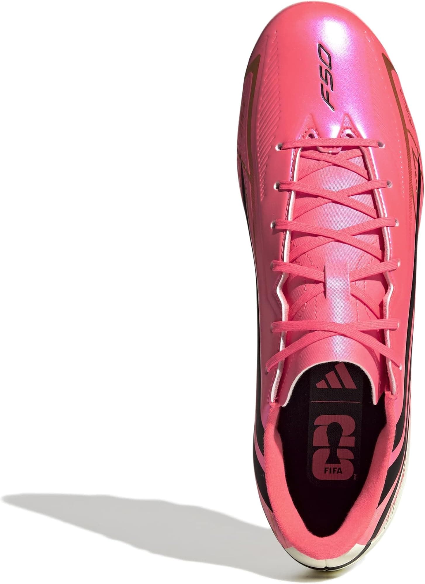 adidas F50 Hyperfast Club Firm Ground/Multi Ground Soccer Cleats - Solar Turbo/C - Thumbnail 2