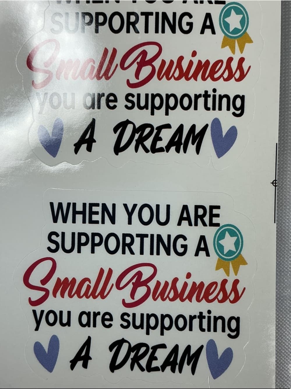 ★ 30 Small Business Support Stickers | You Are Supporting A Dream Labels - Thumbnail 2