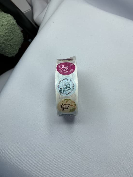 ★ Floral Thank You Sticker Roll Round Labels Small Business Packaging - Thumbnail 7