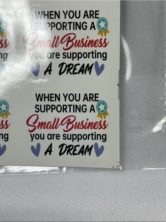 ★ 30 Small Business Support Stickers | You Are Supporting A Dream Labels - Thumbnail 4