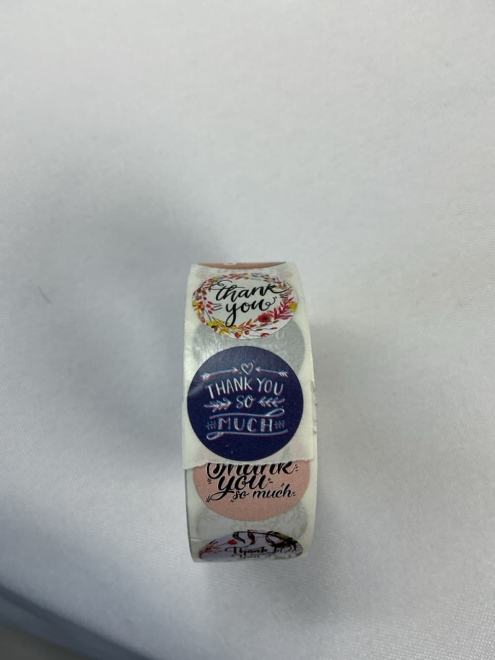 ★ Floral Thank You Sticker Roll Round Labels Small Business Packaging