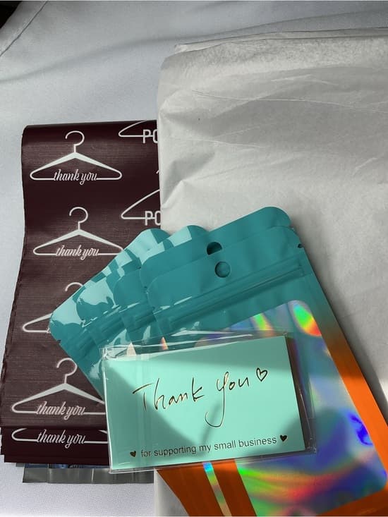 ⭐️ Premium Shipping Bundle Mailers Tissue Bags Thank You Cards Kit - Thumbnail 2