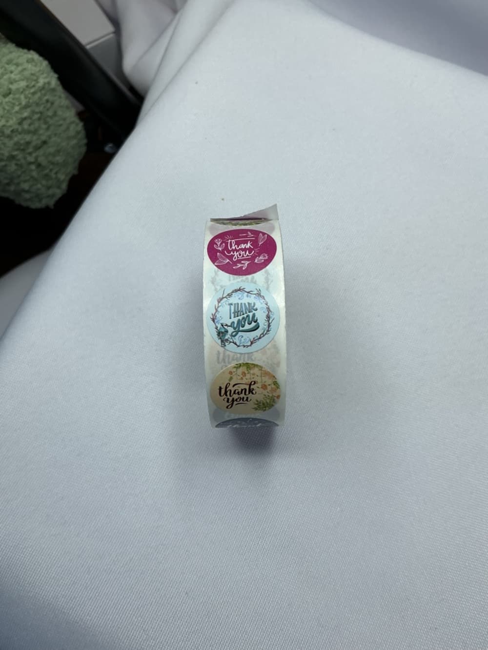 ★ Floral Thank You Sticker Roll Round Labels Small Business Packaging - Thumbnail 6
