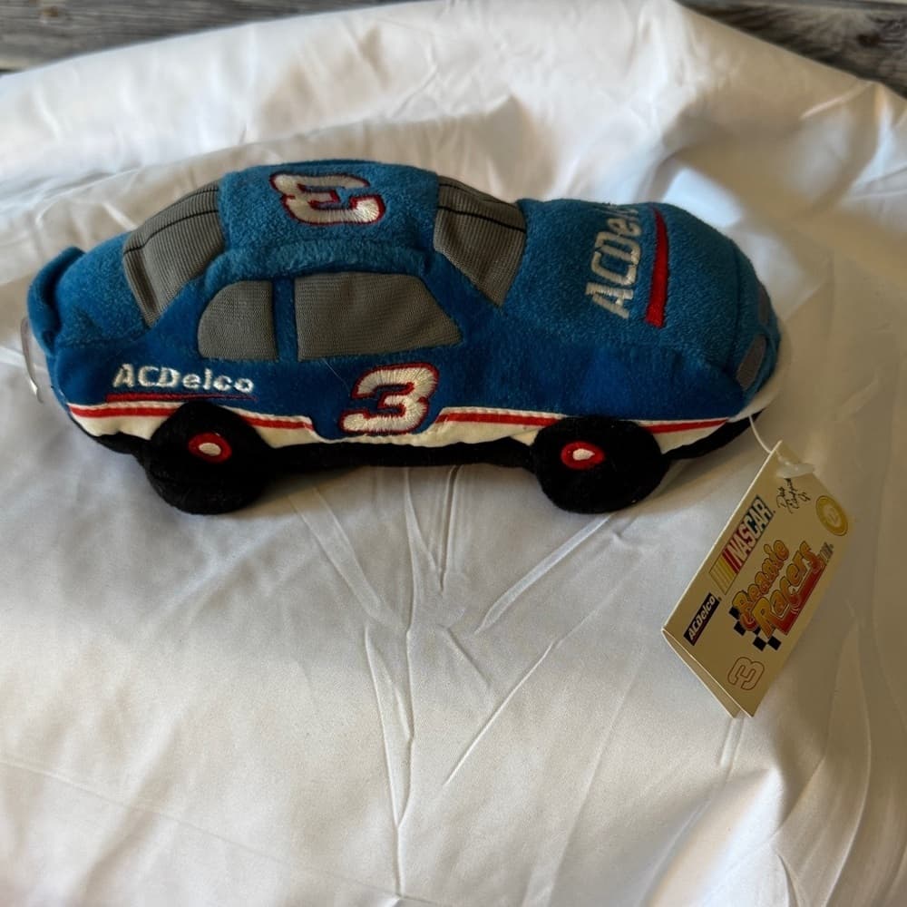 Blue Plush Toy Car. - Thumbnail 4