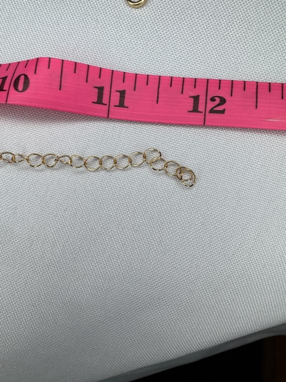 Gold Tone Shark Tooth Charm Bracelet Adjustable Dainty Chain - Thumbnail 5