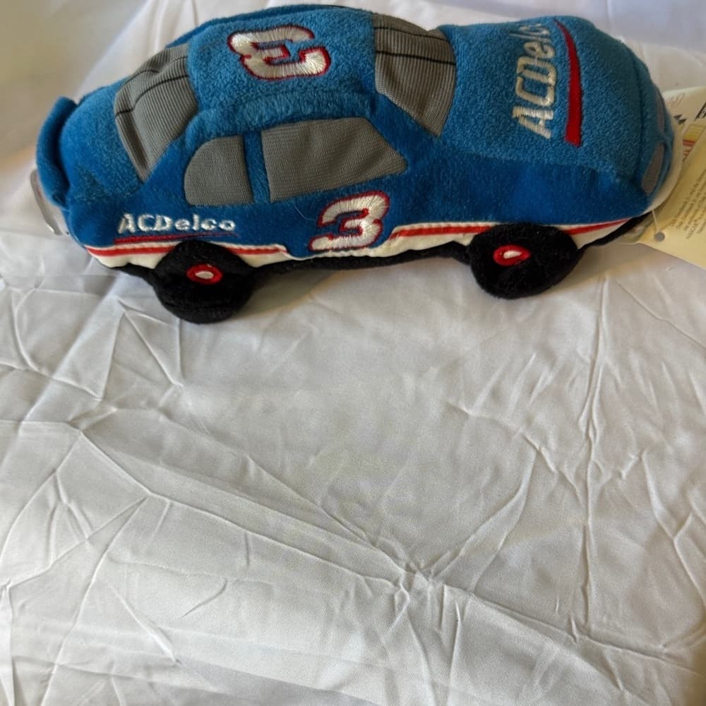 Blue Plush Toy Car. - Thumbnail 2