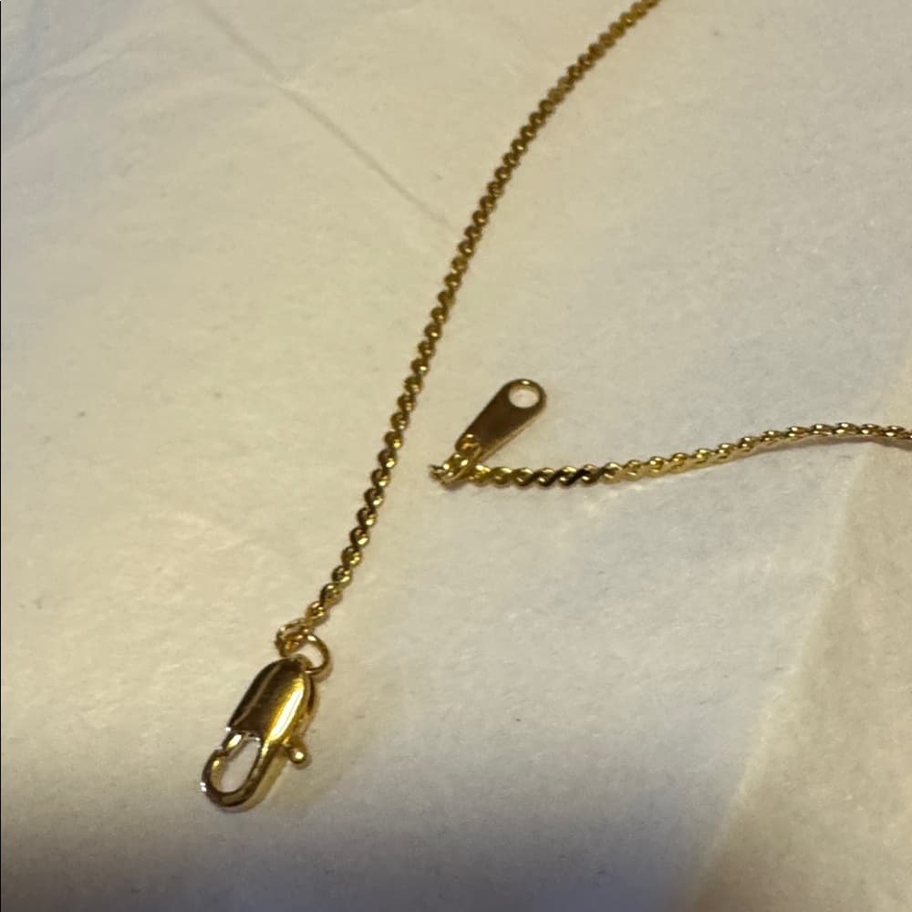 Gold and Silver Heart Pendant Necklace - Thumbnail 4