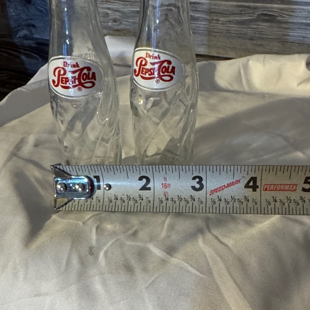 Pepsi Glass Bottles with Red and White Logo - Thumbnail 2