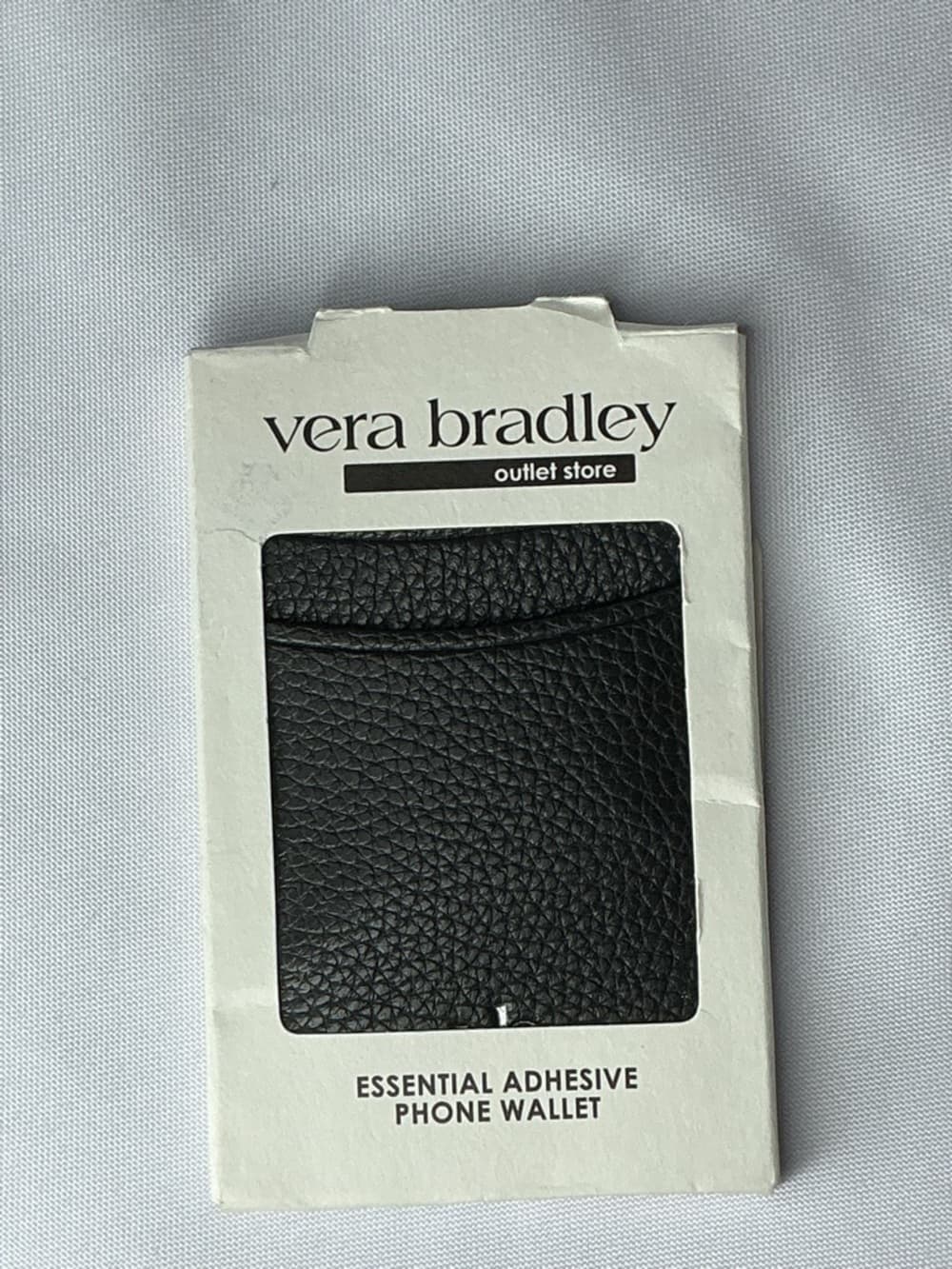 Vera Bradley Adhesive Phone Wallet Black Card Holder NWT - Thumbnail 4