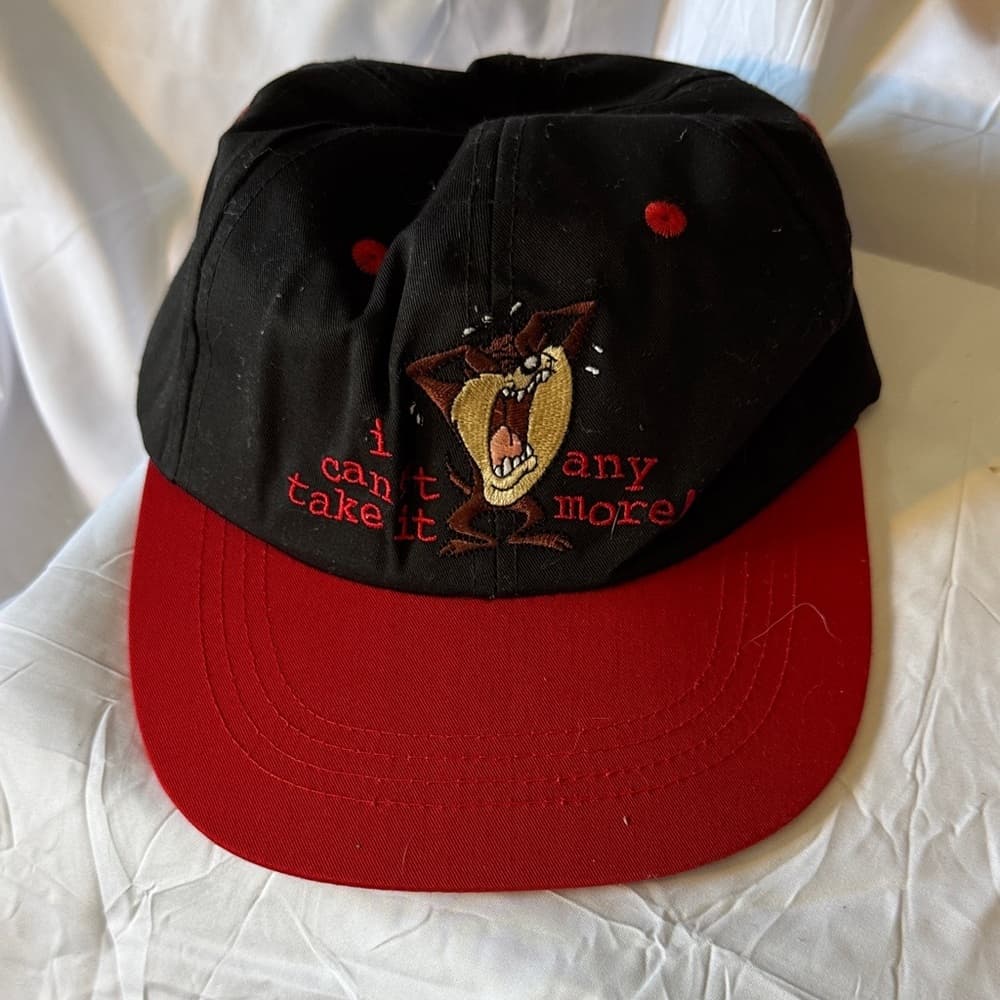 Black and Red Cartoon Character Cap - Thumbnail 5