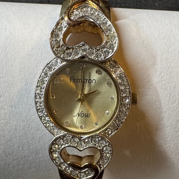 Armitron Women's Gold Watch with Heart Accents - Thumbnail 7