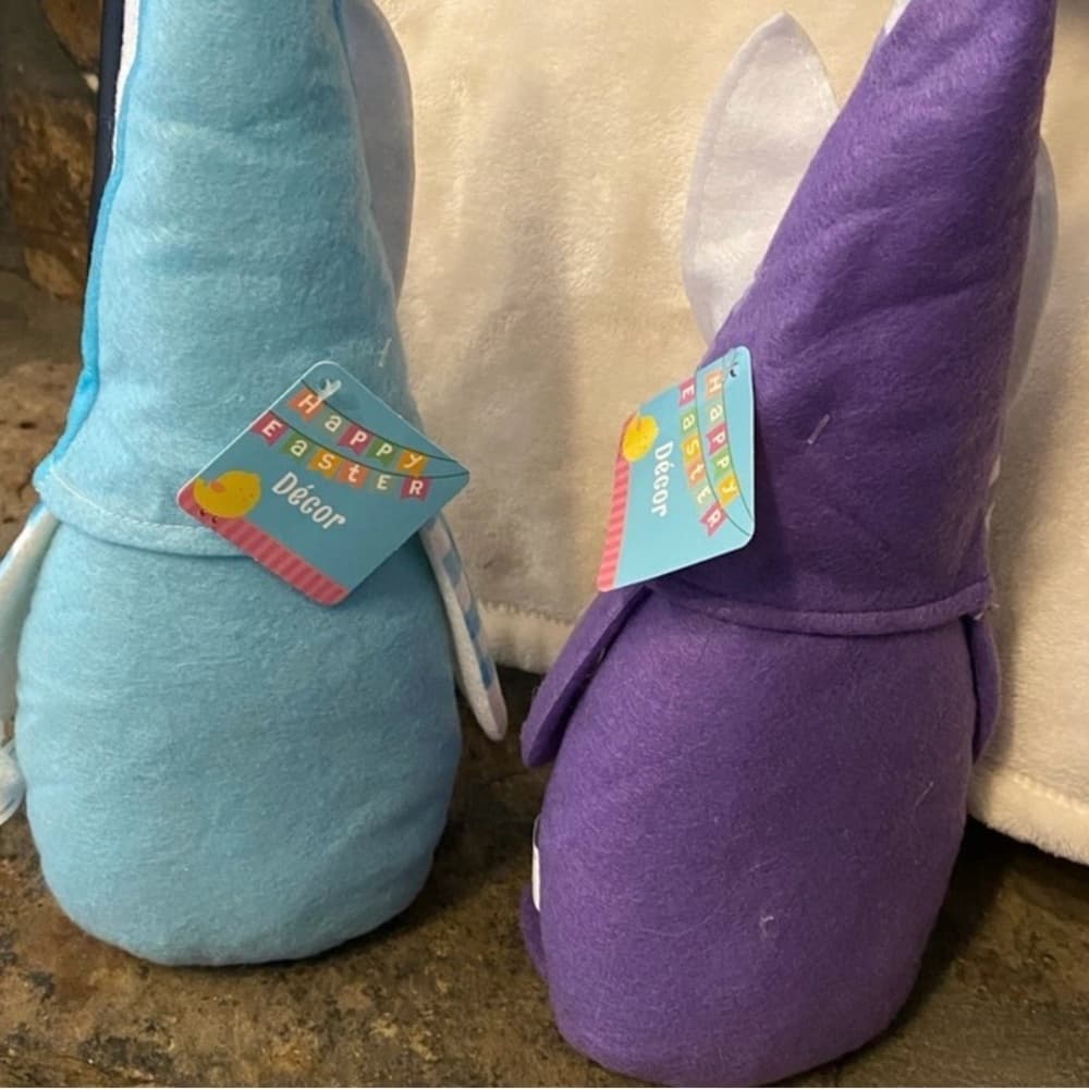 Blue and Purple Gnome Plush Set