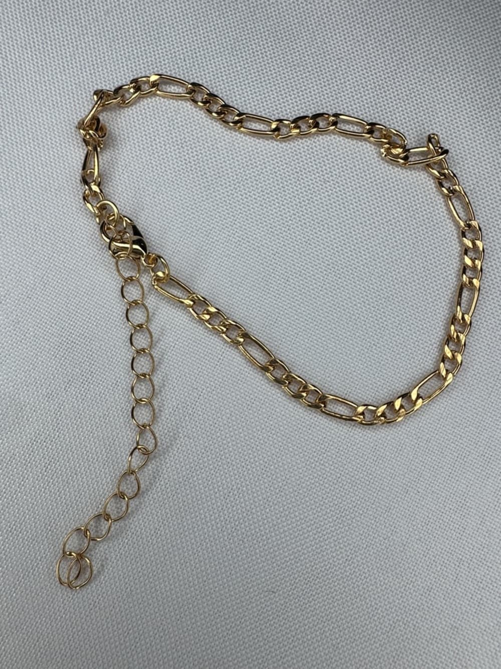 Gold Tone Double Chain Anklet/Necklace