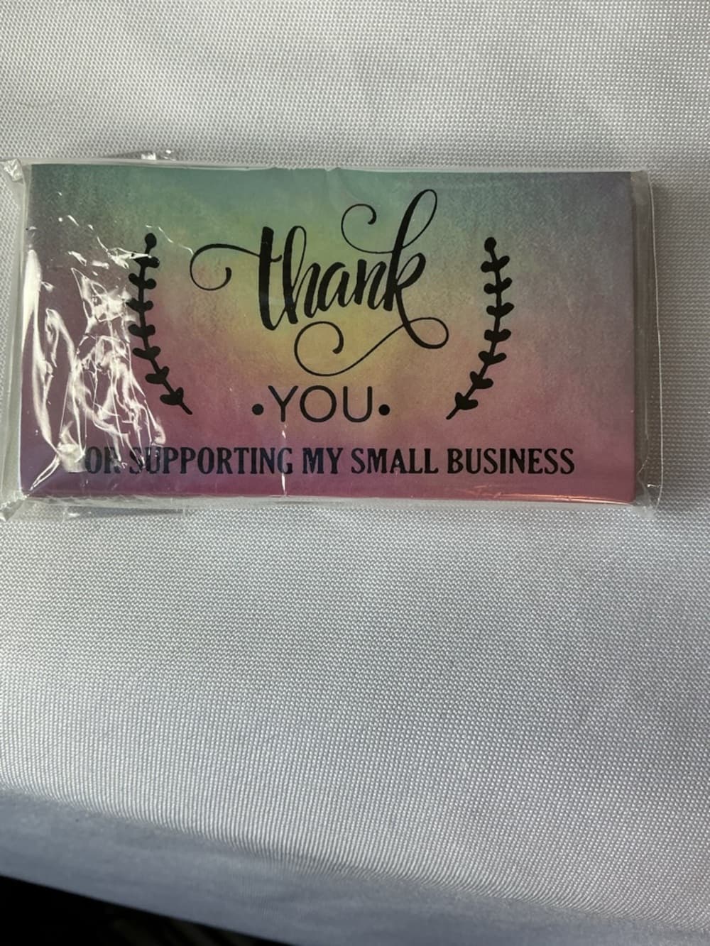 ★ 25 Rainbow Pastel Thank You Cards Customer Appreciation - Thumbnail 5