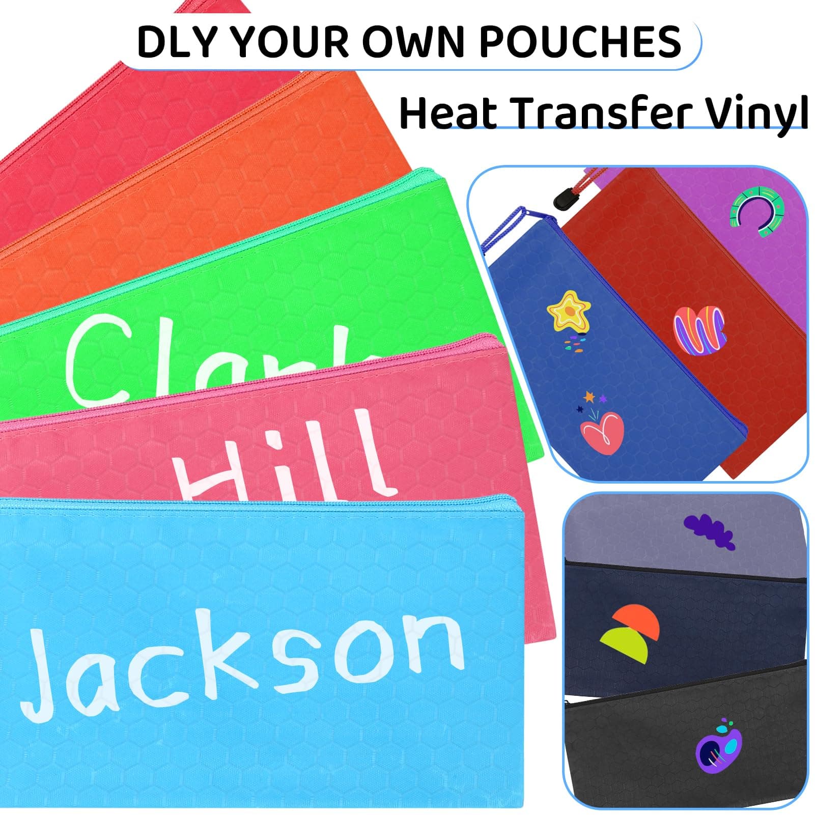 YOPCDJ 72pcs Pencil Pouch Bulk,Zipper Pouches,Waterproof Pencil Bags, Small Orga - Thumbnail 5