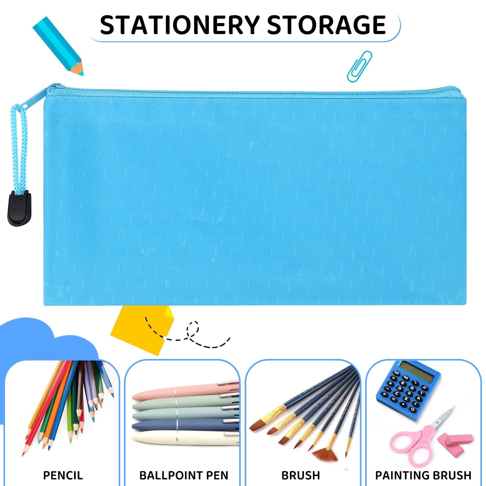 YOPCDJ 72pcs Pencil Pouch Bulk,Zipper Pouches,Waterproof Pencil Bags, Small Orga - Thumbnail 7