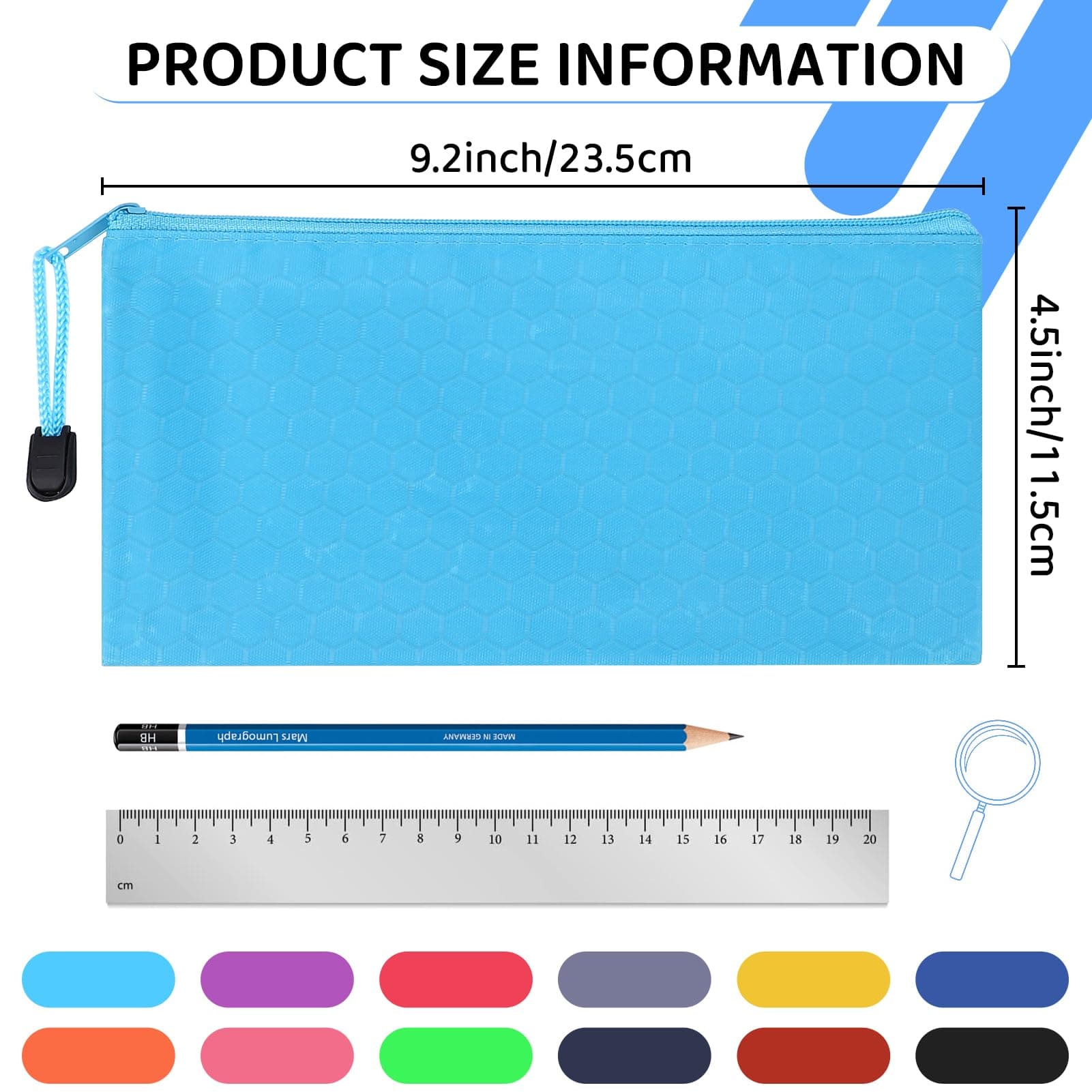 YOPCDJ 72pcs Pencil Pouch Bulk,Zipper Pouches,Waterproof Pencil Bags, Small Orga - Thumbnail 2
