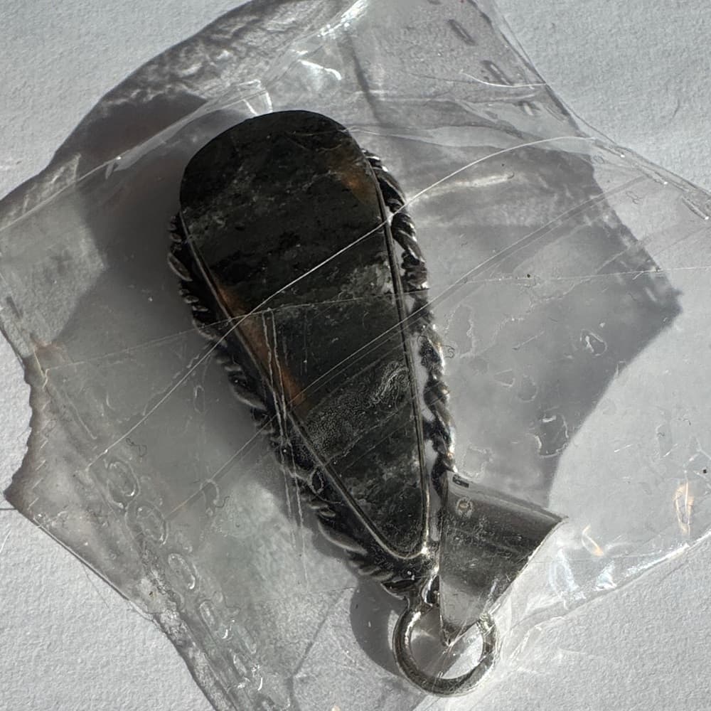 Silver and Black Pendant