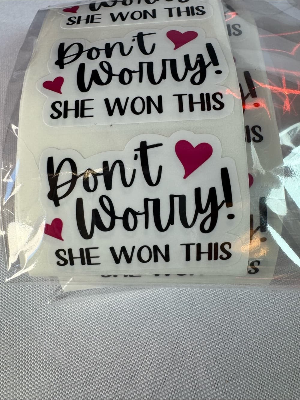 ★ Don't Worry She Won This Prize Winner Happy Mail Stickers Set of 16