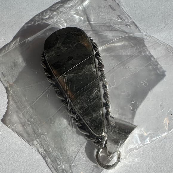 Silver and Black Pendant - Thumbnail 2