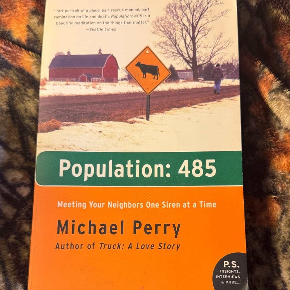 ★ Population 485 by Michael Perry Paperback Memoir Small Town Life - Thumbnail 5