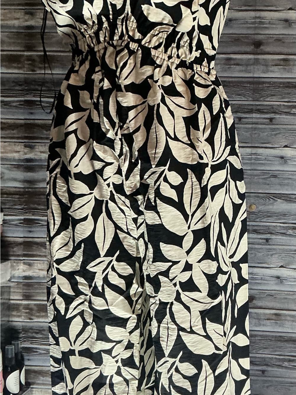 ⭐ NWT A New Day Jumpsuit Bundle XS S M Black Leaf Wide Leg - Thumbnail 2