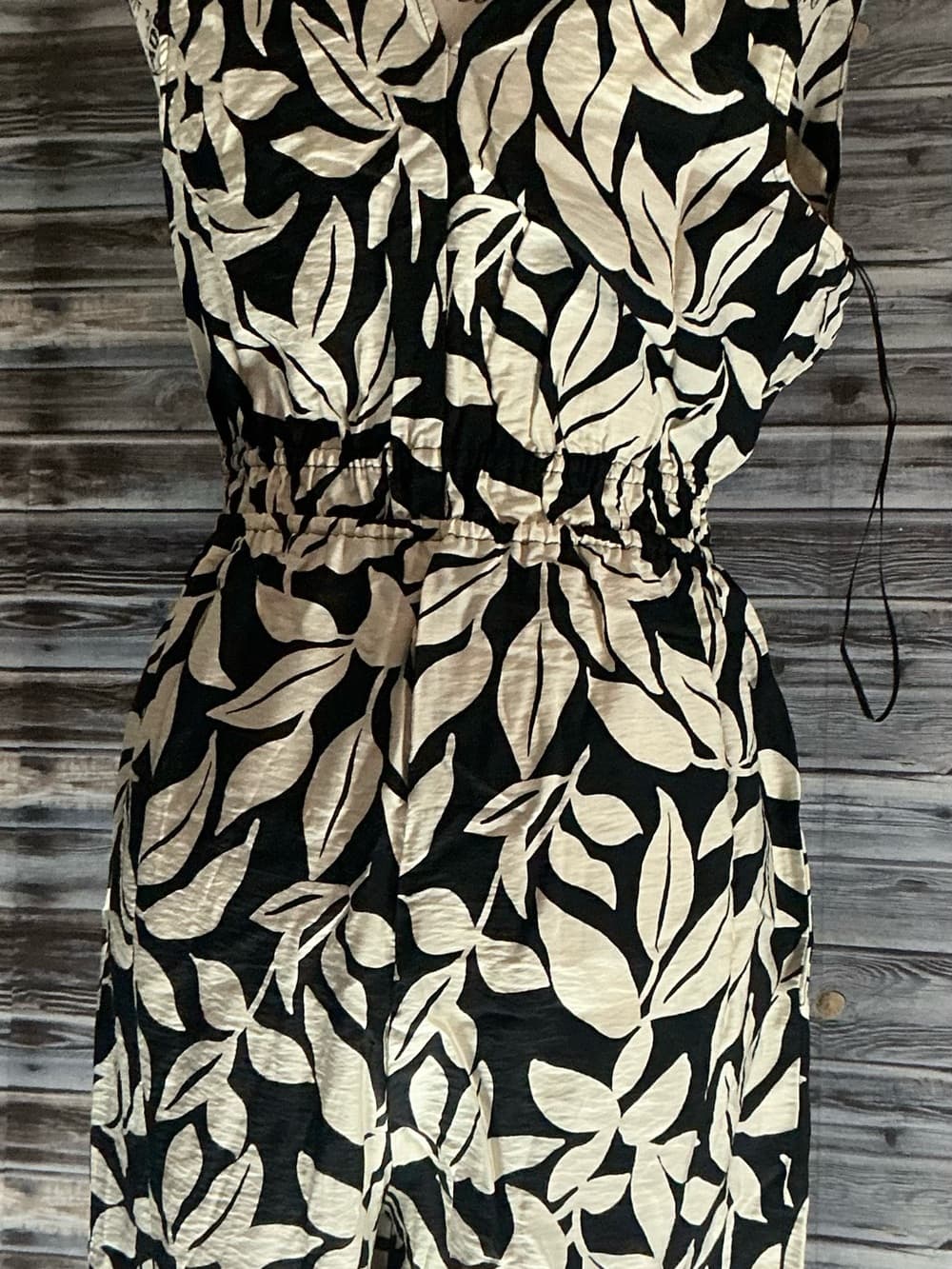 ⭐ NWT A New Day Jumpsuit Bundle XS S M Black Leaf Wide Leg - Thumbnail 6