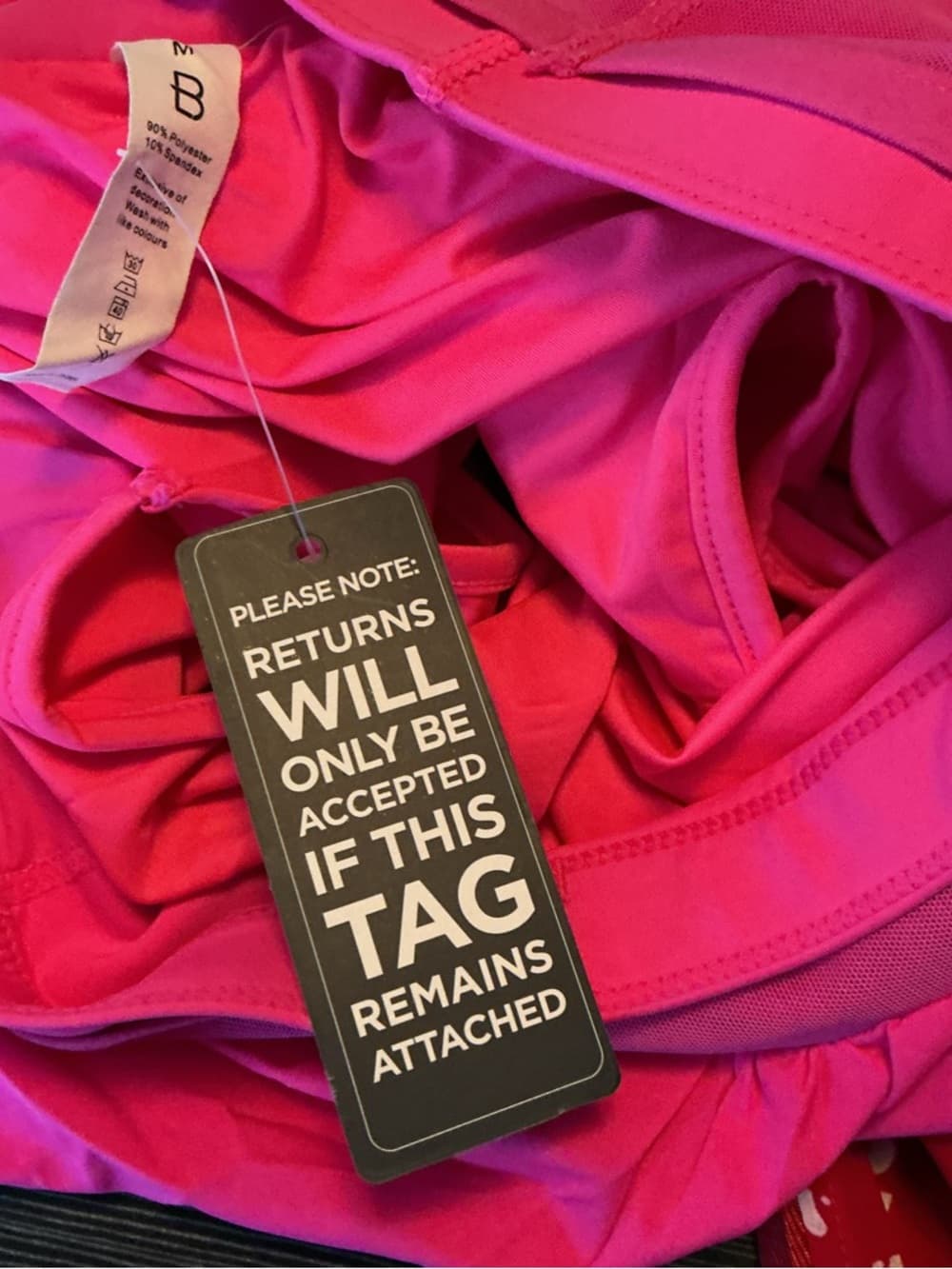 ⭐ NWT BMJL Hot Pink Athletic Skort Built In Shorts Running Medium - Thumbnail 3